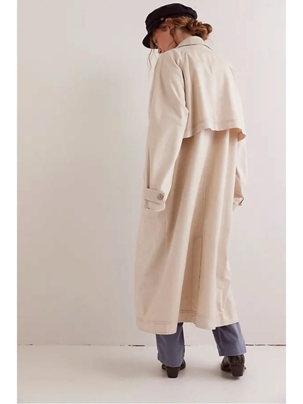 Free People Beige Trench Coat - Picture 4 of 14